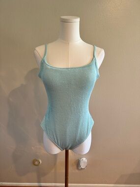 aerie One-Piece Full Coverage Crinkle Swimsuit